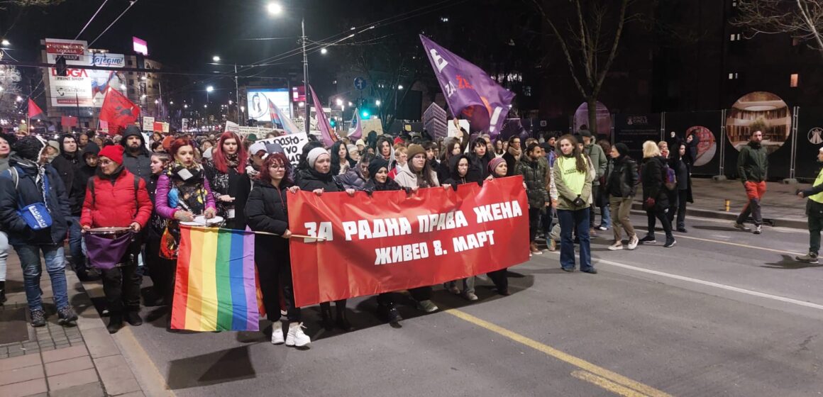 Šta su žene u Srbiji poručile na osmomartovskom protestu?