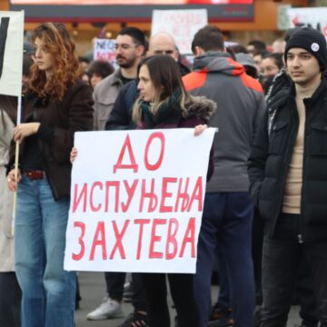 Studenti: Nikakvi novi zahtevi nisu dodati tokom protesta