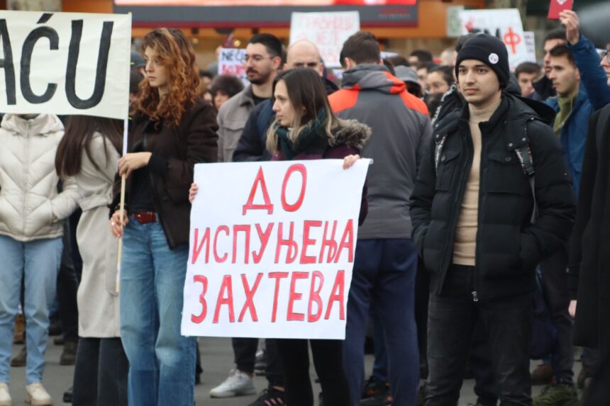 2d59a989-e0f8-473b-923c-1c0139f3681f Studenti: Nikakvi novi zahtevi nisu dodati tokom protesta